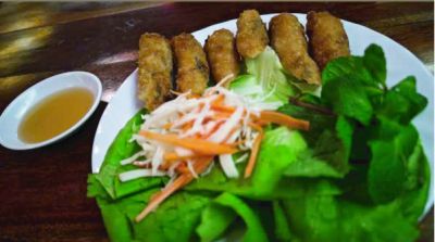 312. Vietnamesische Frühlingsrollen (Crevetten mit Poulet)